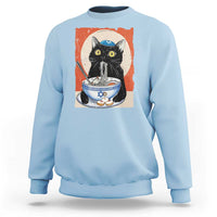 Funny Hanukkah Black Cat Chinese Noodle Sweatshirt - Wonder Print Shop