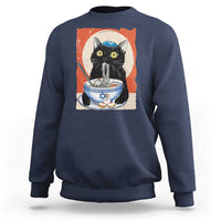 Funny Hanukkah Black Cat Chinese Noodle Sweatshirt - Wonder Print Shop