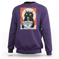 Funny Hanukkah Black Cat Chinese Noodle Sweatshirt - Wonder Print Shop