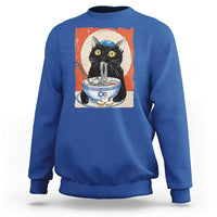 Funny Hanukkah Black Cat Chinese Noodle Sweatshirt - Wonder Print Shop