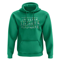Funny Stranger Christmas Hoodie Alphabet Xmas Lights Movie - Wonder Print Shop