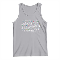 Funny Stranger Christmas Tank Top Alphabet Xmas Lights Movie - Wonder Print Shop