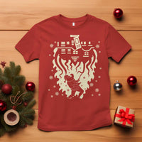 Funny Stranger Christmas T Shirt Heavy Metal Santa Upside Down - Wonder Print Shop