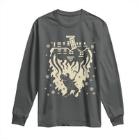 Funny Stranger Christmas Long Sleeve Shirt Heavy Metal Santa Upside Down - Wonder Print Shop