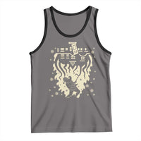 Funny Stranger Christmas Tank Top Heavy Metal Santa Upside Down - Wonder Print Shop