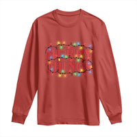 Funny Stranger Christmas Long Sleeve Shirt Merry Things Xmas Movie Neon Lights - Wonder Print Shop