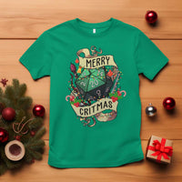 Funny Christmas Tabletop RPG T Shirt Merry Critmas D20 RPG Gamer Gaming - Wonder Print Shop
