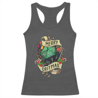 Funny Christmas Tabletop RPG Racerback Tank Top Merry Critmas D20 RPG Gamer Gaming - Wonder Print Shop