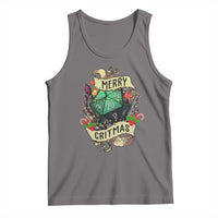 Funny Christmas Tabletop RPG Tank Top Merry Critmas D20 RPG Gamer Gaming - Wonder Print Shop