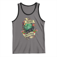 Funny Christmas Tabletop RPG Tank Top Merry Critmas D20 RPG Gamer Gaming - Wonder Print Shop
