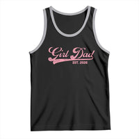 Girl Dad Est 2026 Tank Top Dad Of Girl 2026 Pink Baby Announcement - Wonder Print Shop