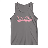 Girl Dad Est 2026 Tank Top Dad Of Girl 2026 Pink Baby Announcement - Wonder Print Shop