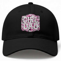 Girl Dad Baseball Cap Pink Camo Hunting Daddy Father's Day