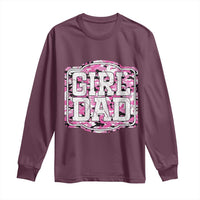 Girl Dad Long Sleeve Shirt Pink Camo Hunting Daddy Father's Day - Wonder Print Shop