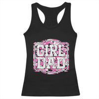 Girl Dad Racerback Tank Top Pink Camo Hunting Daddy Father's Day - Wonder Print Shop