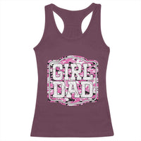Girl Dad Racerback Tank Top Pink Camo Hunting Daddy Father's Day - Wonder Print Shop