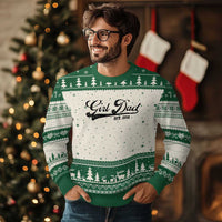 Girl Dad Est 2026 Ugly Christmas Sweater Dad Of Girl 2026 Baby Announcement - Wonder Print Shop