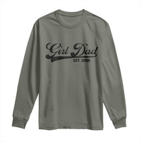 Girl Dad Est 2026 Long Sleeve Shirt Dad Of Girl 2026 Baby Announcement - Wonder Print Shop