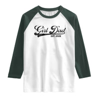 Girl Dad Est 2026 Raglan Shirt Dad Of Girl 2026 Baby Announcement - Wonder Print Shop