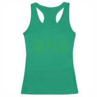 Funny Irish Rocker St Patrickss Day Lightning Bolt Rock and Roll Racerback Tank Top