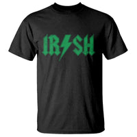 Funny Irish Rocker St Patrickss Day Lightning Bolt Rock and Roll T Shirt