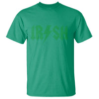 Funny Irish Rocker St Patrickss Day Lightning Bolt Rock and Roll T Shirt