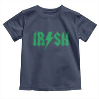 Funny Irish Rocker St Patrickss Day Lightning Bolt Rock and Roll Toddler T Shirt