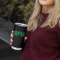 Funny Irish Rocker St Patrickss Day Lightning Bolt Rock and Roll Tumbler Cup