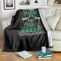 Vintage Irish Pride And Honor St Patricks Day Throw Blanket