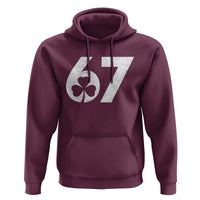 Funny St Patricks Day 67 Six Seven Vintage Shamrock Hoodie