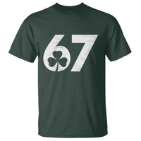 Funny St Patricks Day 67 Six Seven Vintage Shamrock T Shirt