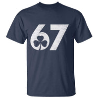 Funny St Patricks Day 67 Six Seven Vintage Shamrock T Shirt
