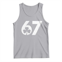 Funny St Patricks Day 67 Six Seven Vintage Shamrock Tank Top