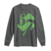 Funny St Patricks Day 67 Six Seven Meme Shamrock Long Sleeve Shirt