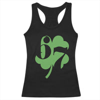 Funny St Patricks Day 67 Six Seven Meme Shamrock Racerback Tank Top