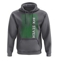 Six Seven 67 St Patricks Day Shamrock Vintage American Flag Hoodie