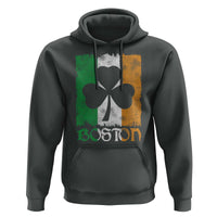 Boston St Patricks Day Hoodie Distressed Shamrock Vintage Irish Flag