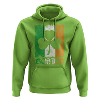 Boston St Patricks Day Hoodie Distressed Shamrock Vintage Irish Flag