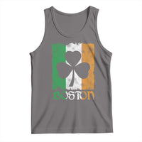 Boston St Patricks Day Tank Top Distressed Shamrock Vintage Irish Flag