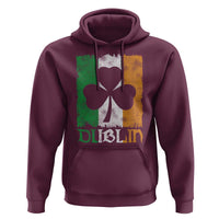 Dublin Ireland St Patricks Day Hoodie Distressed Shamrock Vintage Irish Flag
