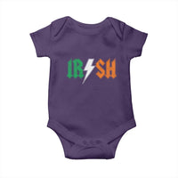 Funny Irish Rocker St Patricks Day Lightning Bolt Rock Music Lover Baby Onesie