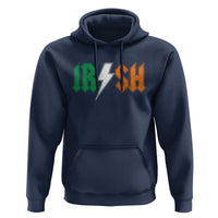 Funny Irish Rocker St Patricks Day Lightning Bolt Rock Music Lover Hoodie