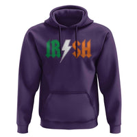Funny Irish Rocker St Patricks Day Lightning Bolt Rock Music Lover Hoodie