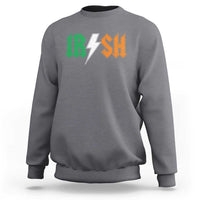 Funny Irish Rocker St Patricks Day Lightning Bolt Rock Music Lover Sweatshirt