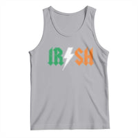 Funny Irish Rocker St Patricks Day Lightning Bolt Rock Music Lover Tank Top