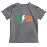Funny Irish Rocker St Patricks Day Lightning Bolt Rock Music Lover Toddler T Shirt