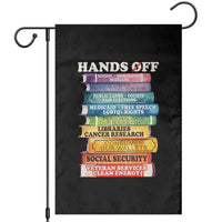Hands Off Garden Flag Social Security And Medicare Protest Colorful Books - Wonder Print Shop