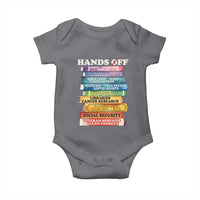 Hands Off Baby Onesie Social Security And Medicare Protest Colorful Books