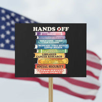 Hands Off Protest Sign Social Security And Medicare Protest Colorful Books - Wonder Print Shop