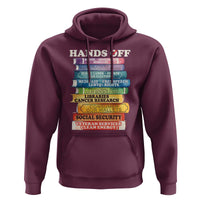 Hands Off Hoodie Social Security And Medicare Protest Colorful Books
